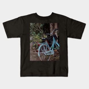 AMSTERDAM CITY BIKE Blue Teal | Unique Beautiful Travelling Home Decor | Phone Cases Stickers Wall Prints | Scottish Travel Photographer  | ZOE DARGUE PHOTOGRAPHY | Glasgow Travel Photographer Kids T-Shirt